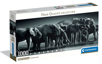 Пазл панорама CLEMENTONI: HIGH QUALITY COLLECTION &mdash; СТАДО ГІГАНТІВ / HERD OF GIANTS (1000 елементів) 39895 39895 фото