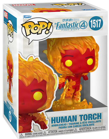 Фігурка Funko Pop! MARVEL: Fantastic Four (First Steps) &mdash; #1517 Human Torch, Людина-факел (Джонні Шторм) 83586 фото