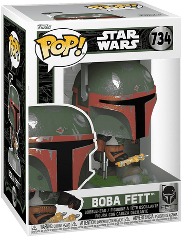 Фігурка Боба Фетт з ракетами на наколінниках &mdash; Funko Pop! STAR WARS: BOBA FETT WITH KNEEPAD ROCKETS #734 82722 фото