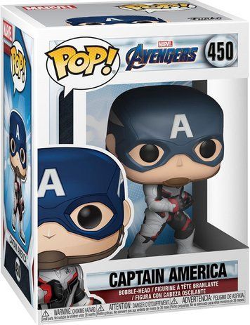 УЦІНКА!!! Фігурка Капітан Америка у білому костюмі &mdash; Funko Pop! MARVEL: AVENGERS ENDGAME &mdash; CAPTAIN AMERICA (QUANTUM SUIT) #450 У36661 фото