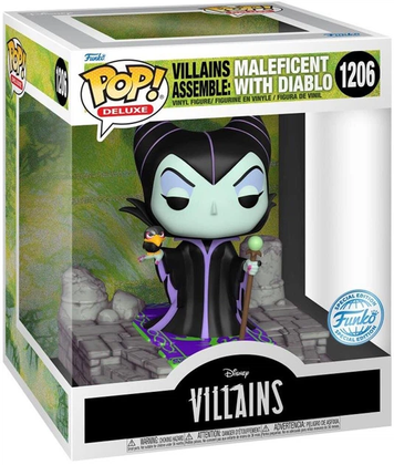 Фігурка Малефісента з Діабло &mdash; Funko Pop! DELUXE: DISNEY VILLAINS ASSEMBLE &mdash; MALEFICENT WITH DIABLO #1206 64679 фото