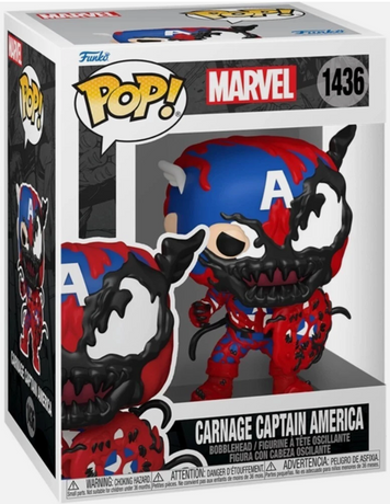 Фигурка Карнаж Капитан Америка - Funko Pop! MARVEL #1436 CARNAGE CAPTAIN AMERICA 82644 фото