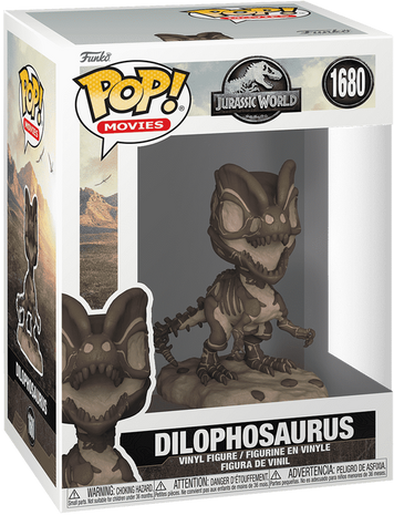 Фигурка Дилофозавр (Окаменелость) &mdash; Funko Pop! Movies: JURASSIC WORLD &mdash; DILOPHOSAURUS (FOSSIL) #1680 80223 фото