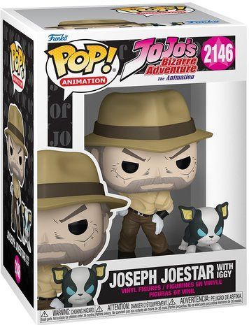 Набір фігурок Джозеф Джостар та Іггі &mdash; Funko Pop! ANIMATION: JOJO'S BIZARRE ADVENTURE: STARDUST CRUSADERS &mdash; JOSEPH JOESTAR & IGGY #2146 88461 фото