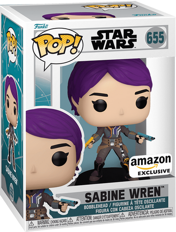 Фигурка Сабин Врен с бластерами &mdash; Funko Pop! Star Wars: AHSOKA &mdash; SABINE WREN WITH BLASTERS #655 74611 фото