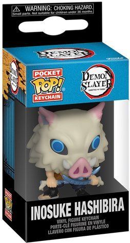 Фігурка на кліпсі Funko Pop! KEYCHAIN: DEMON SLAYER &mdash; Inosuke Hashibira, Іносуке Хашібіра 61373 фото