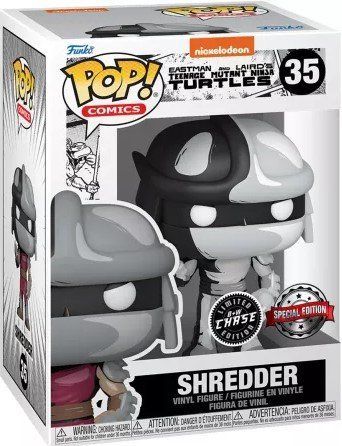 Фігурка Шреддер (Chase) &mdash; Funko Pop! COMICS: TMNT &mdash; SHREDDER (B&W CHASE) #35 60651CH фото