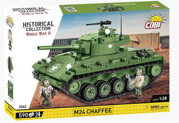 Конструктор COBI-2543 Американский танк M24 Chaffee 1:35 (590 деталей) 2543 фото