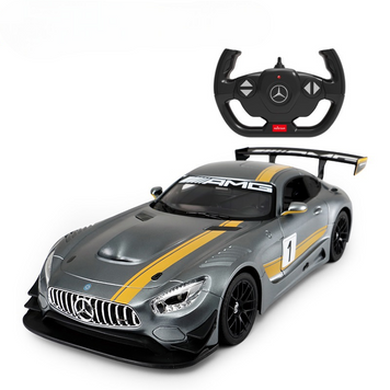 Машинка Mercedes AMG GT3 серый RASTAR модель 1:14 Автомобиль на дистанционном управлении + пульт RAS.74100.SIL фото