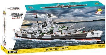 Конструктор дитячий корабель 1:300 Battleship TIRPITZ COBI 4839 4839 фото