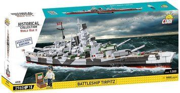 Конструктор дитячий корабель 1:300 Battleship TIRPITZ COBI 4838 4838 фото