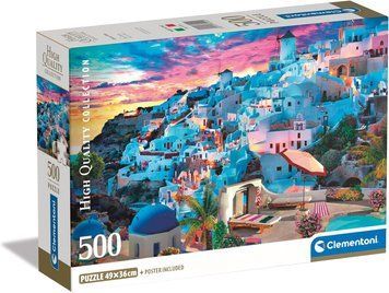 Пазл Clementoni: High Quality Collection &mdash; Greece View / Вид на Грецію (500 елементів) &mdash; 35540 35540 фото