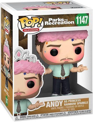 Фігурка Енді Дваєр у образі принцеси Веселкової Іскри &mdash; Funko Pop! TELEVISION: PARKS AND RECREATION &mdash; ANDY AS PRINCESS RAINBOW SPARKLE #1147 56166 фото