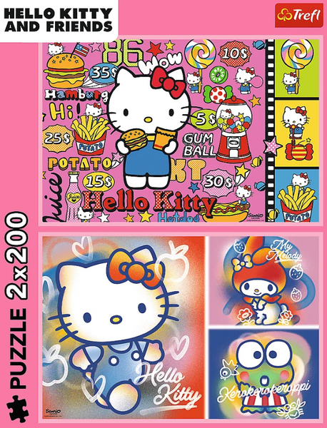 Пазл Hello Kitty і друзі - 2х200 елементів Trefl 13336 13336 фото
