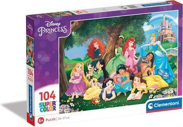 Пазл Clementoni: SuperColor &mdash; Disney Princess / Принцеси Діснея (104 елементи) &mdash; 25743 25743 фото
