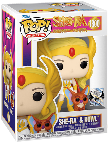 Фігурка Funko Pop TELEVISION &mdash; #1800 Masters of the Universe Pop! & Buddy: She-Ra & Kowl (40th Anniversary), Ші-Ра та Коул (40-річчя Ювілей) 83499 фото