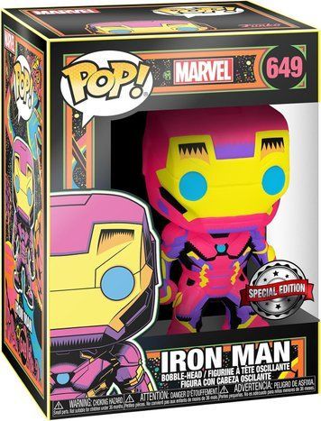 Фигурка Железный Человек (Black Light) &mdash; Funko Pop! MARVEL: BLACK LIGHT &mdash; IRON MAN #649 48846 фото