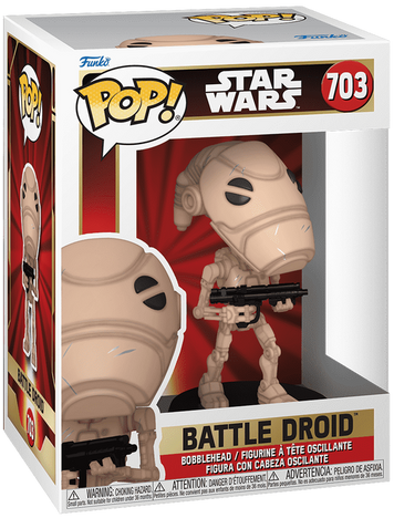 Фигурка Боевой Дроид &mdash; Funko Pop! STAR WARS: THE PHANTOM MENACE &mdash; BATTLE DROID #703 76016 фото