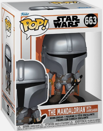 Фігурка Мандалорець із Темним мечем &mdash; Funko Pop! STAR WARS: THE MANDALORIAN &mdash; THE MANDALORIAN WITH DARKSABER #663 &lrm;76550 фото