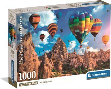 Пазл Clementoni: High Quality Collection &mdash; Hot Air Balloons in Cappadocia / Повітряні кулі в Каппадокії (1000 елементів) &mdash; 39988 39988 фото