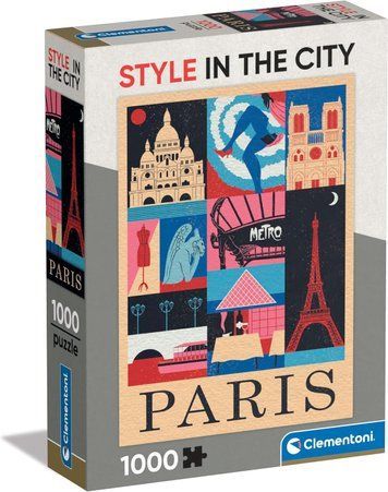 Пазл Clementoni: Style in the City Paris (1000 елементів) &mdash; 39843 39843 фото