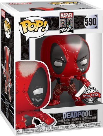 Фігурка Funko Pop MARVEL: 80TH ANNIVERSARY &mdash; #590 First Appearance Deadpool, Перша поява Дедпула 45347 фото