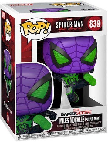 Фигурка Майлз Моралес (Костюм &laquo;Пурпурное правление&raquo;) &mdash; Funko Pop! MARVEL'S SPIDER-MAN: MILES MORALES &mdash; MILES MORALES (PURPLE REIGN SUIT) #839 54695 фото