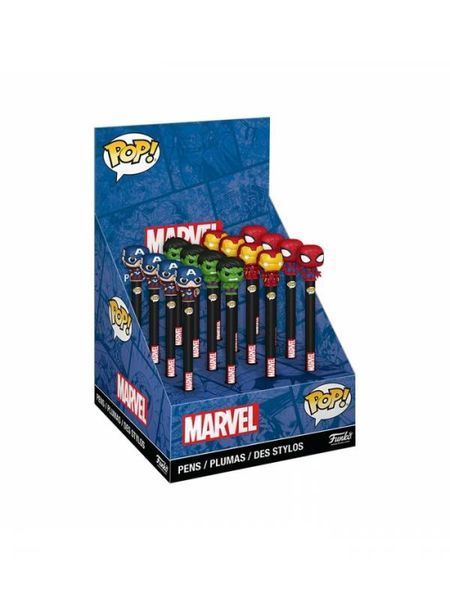 Шариковая ручка с фигуркой Funko POP! Pen Topper: Marvel New Classics &mdash; Captain America (Капитан Америка / Марвел / Комиксы) 85748 фото