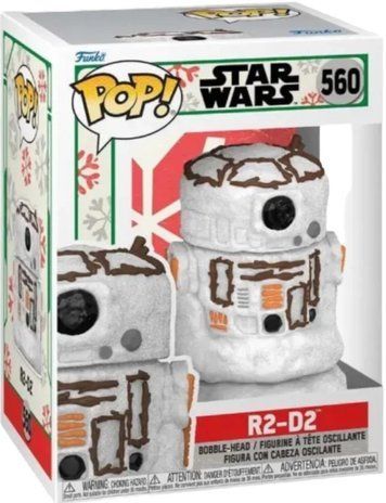 УЦІНКА!!! Фігурка R2-D2 (Сніговик) &mdash; Funko Pop! STAR WARS: HOLIDAY &mdash; R2-D2 SNOWMAN #560 У64337 фото