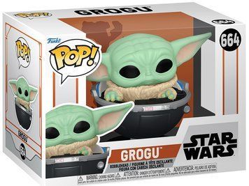 Фигурка Малыш Грогу в коляске &mdash; Funko Pop! STAR WARS: THE MANDALORIAN &mdash; GROGU IN PRAM #664 76551 фото