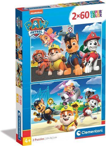 Пазл Clementoni: SuperColor &mdash; PAW Patrol / Щенячий патруль (2 x 60 елементів) &mdash; 21623 21623 фото