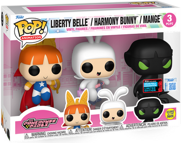 Набор фигурок Funko Pop [Glow in the Dark] CARTOON NETWORK: POWERPUFF GIRLS (3-Pack) &mdash; Блоссом, Бабблз, Баттеркап 88119 фото