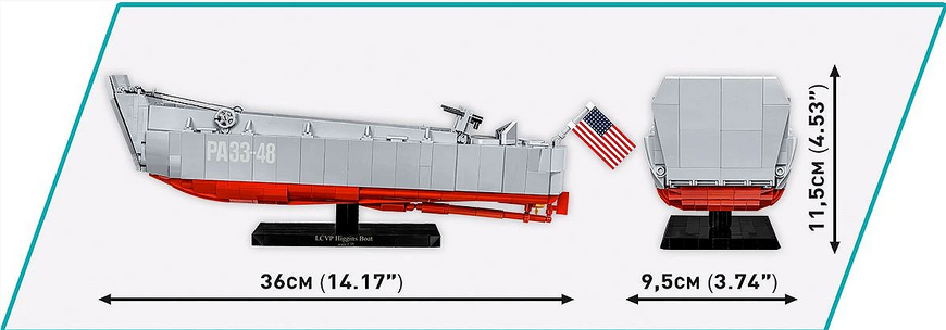 Конструктор дитячий Корабель LCVP Higgins Boat Cobi 4849 4849 фото