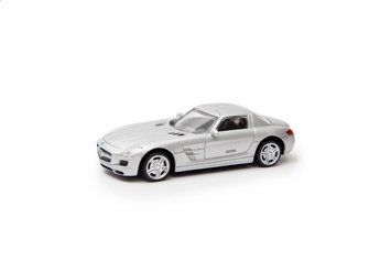 Коллекционная металлическая машинка RASTAR Mercedes-Benz SLS AMG 1:43 58100 серый RAS.58100.SL фото