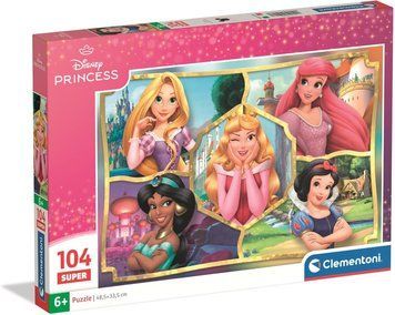 Пазл Clementoni: SuperColor &mdash; Disney Princess / Принцеси Діснея (104 елементи) &mdash; 25056 25056 фото