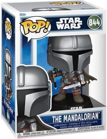 Фігурка Funko Pop THE MANDALORIAN &mdash; #844 The Mandalorian with Weapon, Мандалорець зі зброєю &lrm;90824 фото