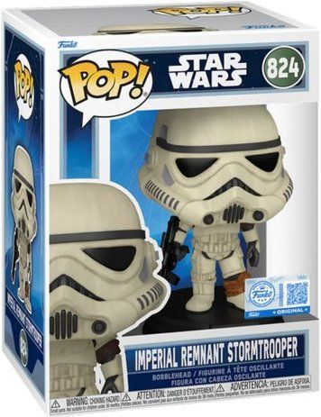 Фігурка Імперський штурмовик &mdash; Funko Pop! STAR WARS: THE MANDALORIAN & GROGU &mdash; IMPERIAL REMNANT TROOPER #824 91974 фото