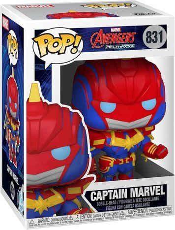 Фигурка Капитан Марвел (Мех-Удар) - Funko Pop! MARVEL: AVENGERS MECH STRIKE - CAPTAIN MARVEL #831 55235 фото