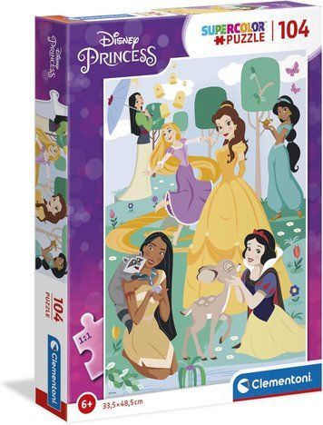 Пазл Clementoni: SuperColor &mdash; Disney Princess / Принцеси Діснея (104 елементи) &mdash; 25736 25736 фото
