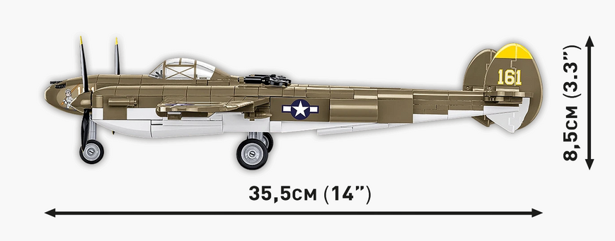 Конструктор детский самолет Lockheed P-38H Lightning COBI 5763 5763 фото
