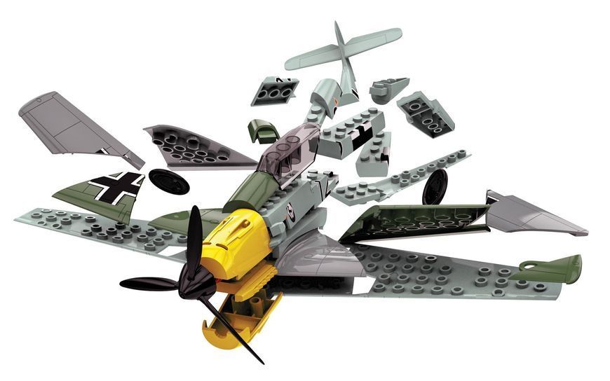 Конструктор детский самолет Messerschmitt Bf109 QUICKBUILD J6001 J6001 фото