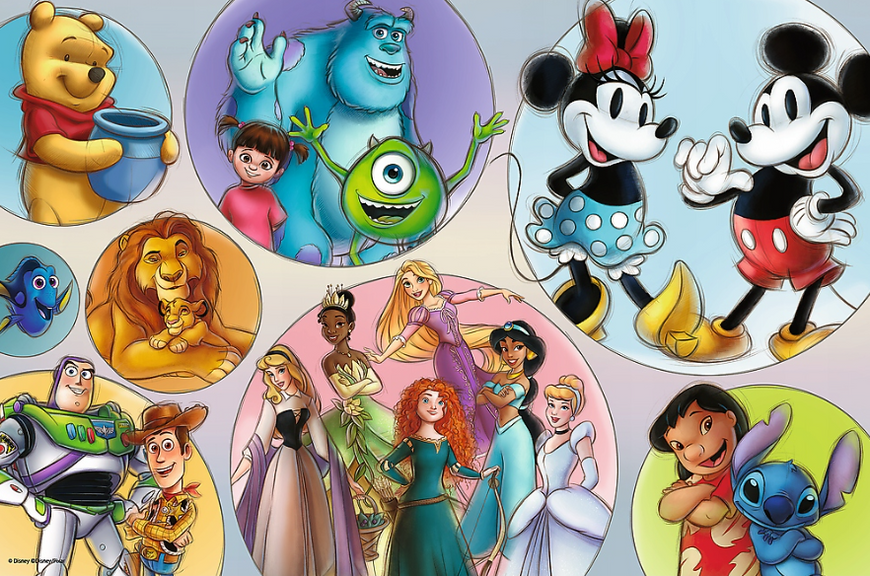 Пазл Кольоровий світ Disney - 160 елементів Trefl 50033 50033 фото