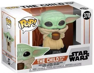 УЦЕНКА!!! Фигурка Малыш с чашкой &mdash; Funko Pop! STAR WARS: THE MANDALORIAN &mdash; THE CHILD WITH CUP #378 У49933 фото