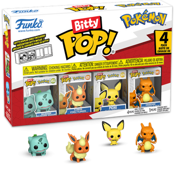 Набір міні-фігурок Funko Bitty POP! ANIMATION: Pok&eacute;mon &mdash; 4-Pack (Series 3 / Серія 3) 81134 фото