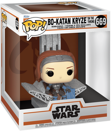 Фігурка Бо-Катан Крайз на троні &mdash; Funko Pop! DELUXE: THE MANDALORIAN &mdash; BO-KATAN KRYZE ON THRONE #669 76545 фото