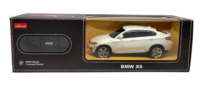 Машинка на управлінні BMW X6 1:24 Rastar 31700 білий RAS31700.WHITE фото
