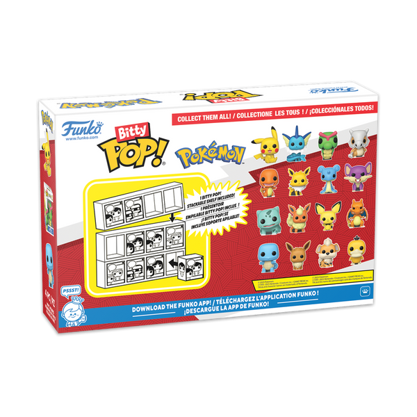 Набір міні-фігурок Funko Bitty POP! ANIMATION: Pok&eacute;mon &mdash; 4-Pack (Series 4 / Серія 4) 81135 фото