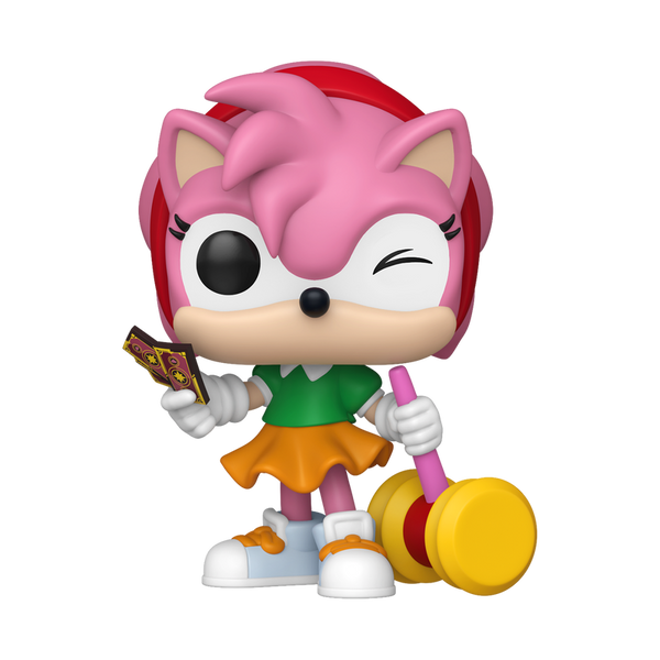 Фигурка Funko Pop SONIC THE HEDGEHOG &mdash; #1171 Amy Rose with Piko Hammer [Chase Edition], Эми Роуз с молотом Пико-Пико 90834CH фото
