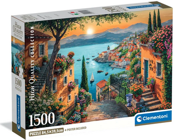 Пазл CLEMENTONI: HIGH QUALITY COLLECTION &mdash; ЛЕСТНИЦА К ГАВАНЕ / STEPS TO THE HARBOR (1500 элементов) 31729 31729 фото