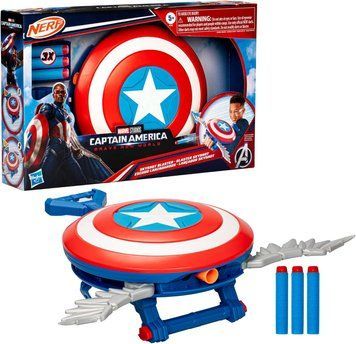 Бластер-щит Nerf Marvel: Captain America &mdash; Brave New World / Скайшот (F9302) F9302 фото